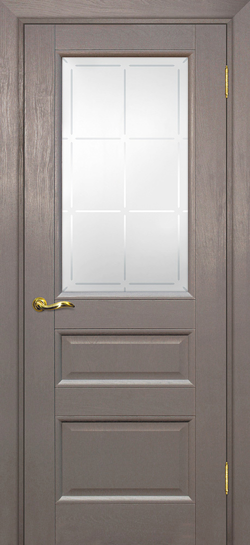 Дверь PSU-29 / Цвет Каменное дерево / Сатинат с художественным рисунком решетка / Двери PROFILO PORTE