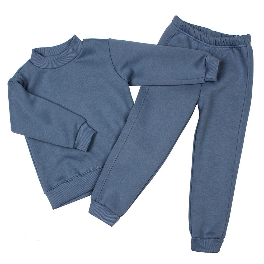 Костюм д/мальчика (джемпер+брюки) КМ-836/4 р.98 "Почемучка-4" серо-голубой (Ивашка)