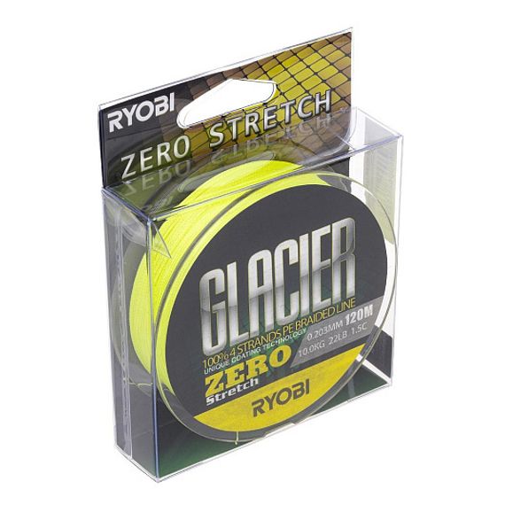 Шнур GLACLER ZERO-120M 1,5/d-0.203mm yellow Ryobi