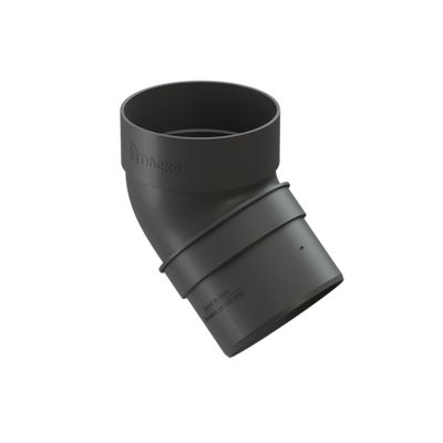 Колено водосточное 45 Standard, серый