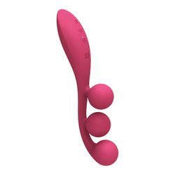 Тройной вибромассажёр Satisfyer Tri Ball 1, красный