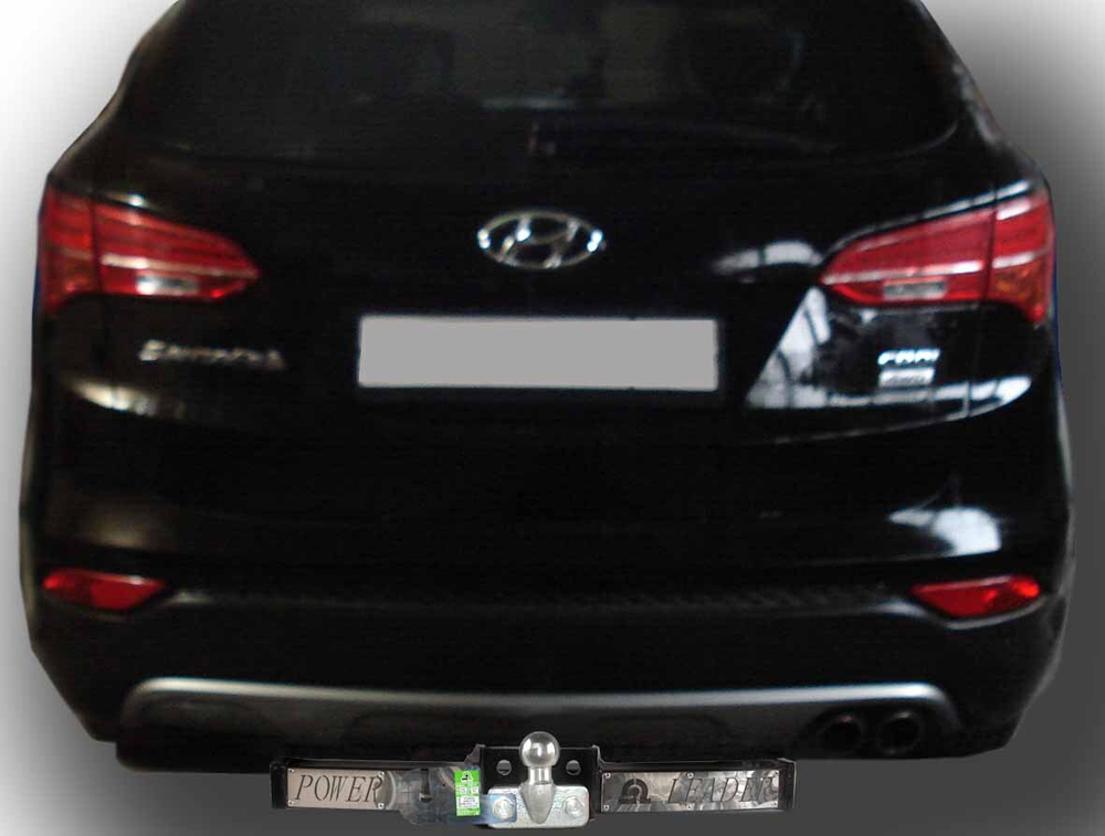 Фаркоп(прицепное) Лидер-Плюс для HYUNDAI SANTA FE (DM) 2012-2018/ KIA SORENTO 4 (XM FL) 2012-2018 (C НЕРЖ. ПЛАСТИНОЙ)(паспорт и сертификат в комплекте)(без электрики)H224-F(N)