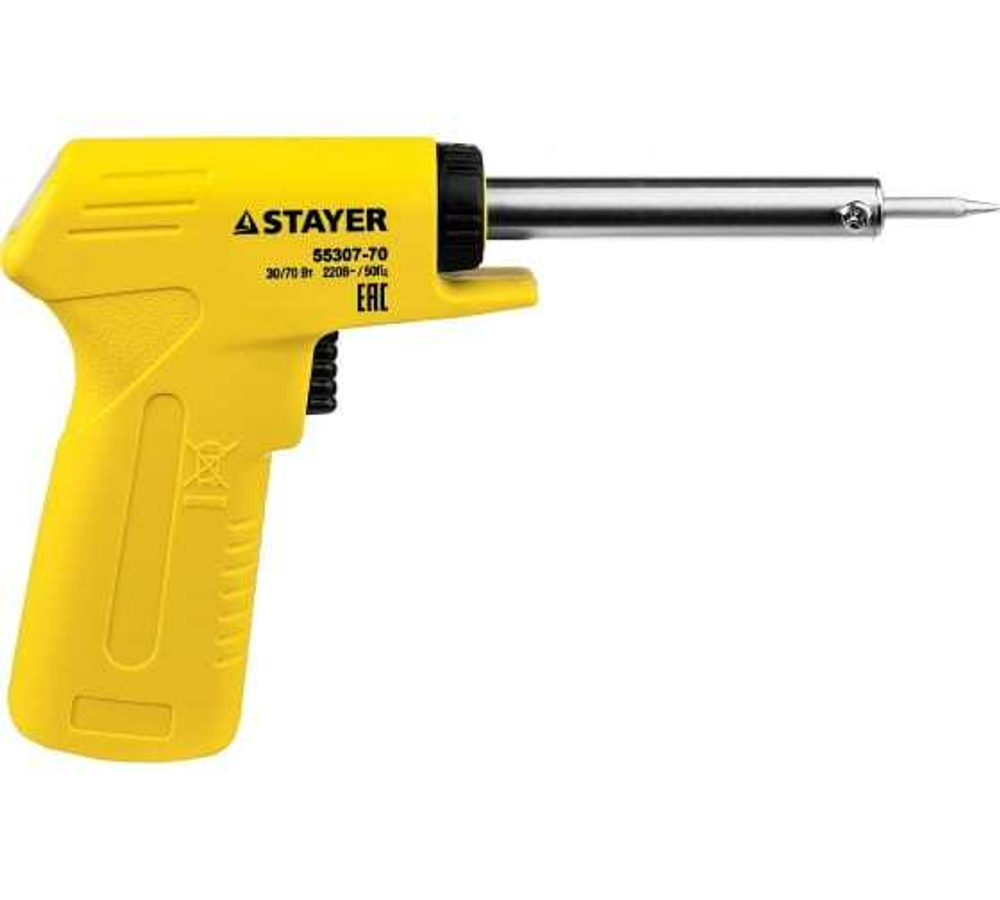 Электропаяльник Stayer MaxTerm 30Вт+70Вт с рукояткой