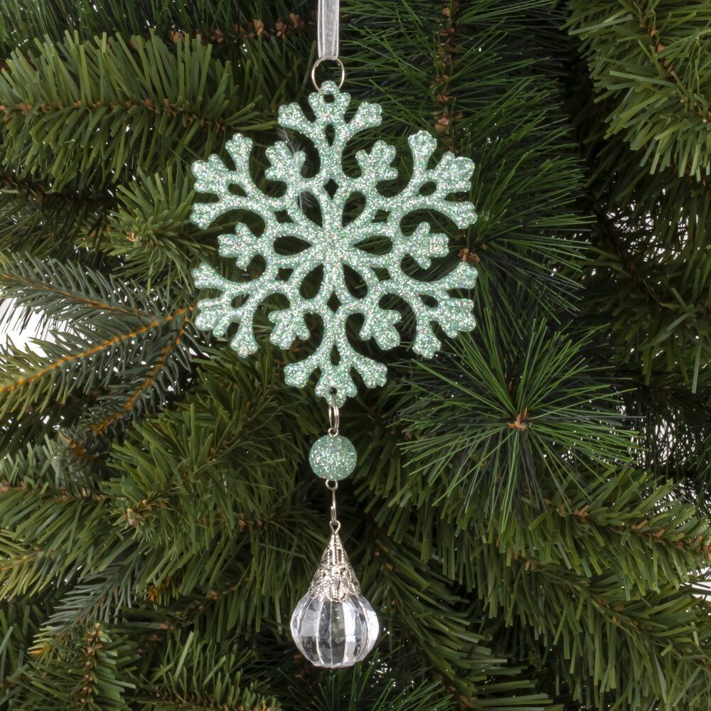 GAEM Украшение новогоднее "Снежинка", L6,5 W2 H15 см