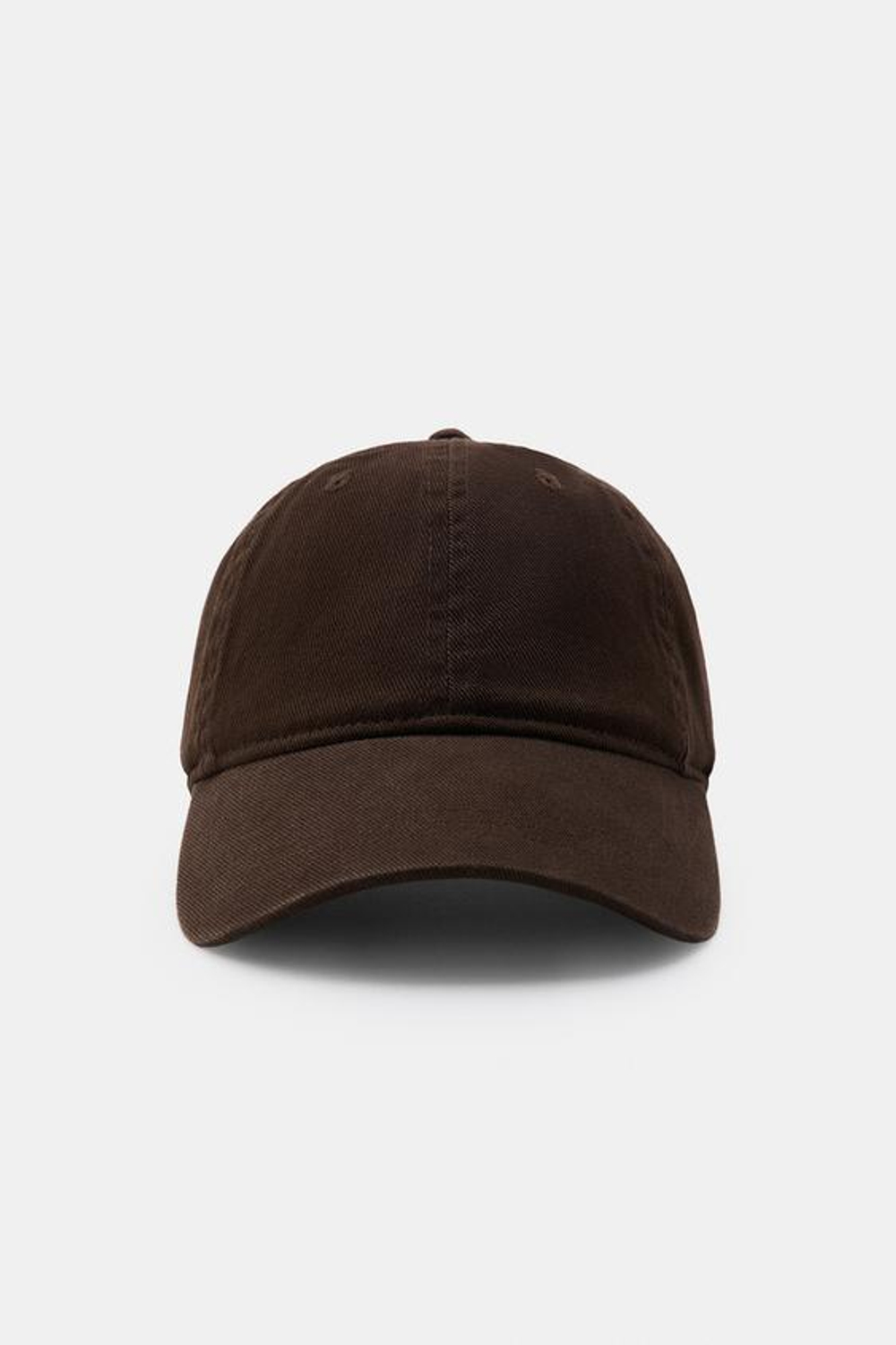 ZARA ОДНОТОННАЯ КЕПКА ИЗ САРЖИ, КОРИЧНЕВЫЙ