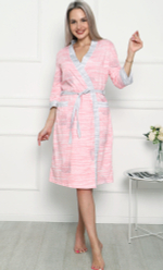 Пеньюар х/б сорочка+халат ПС-4300