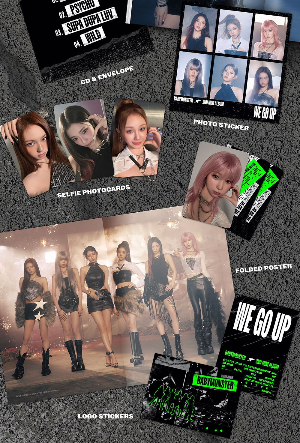 Альбом BABYMONSTER - 2nd MINI ALBUM WE GO UP