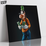 Картина для интерьера Гуфи / Goofy на холсте, персонаж мультфильма Дисней, холст с печатью на подрамнике, на стену, Постер Плакат