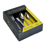 Набор столовых приборов fluid, серебристые, 16 пред.