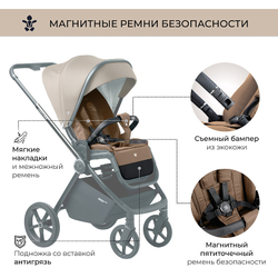 Детская прогулочная коляска Sweet Baby Elegante Chrome/Brown