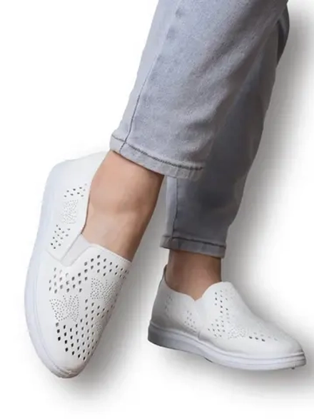 Мокасины летние с перфорацией