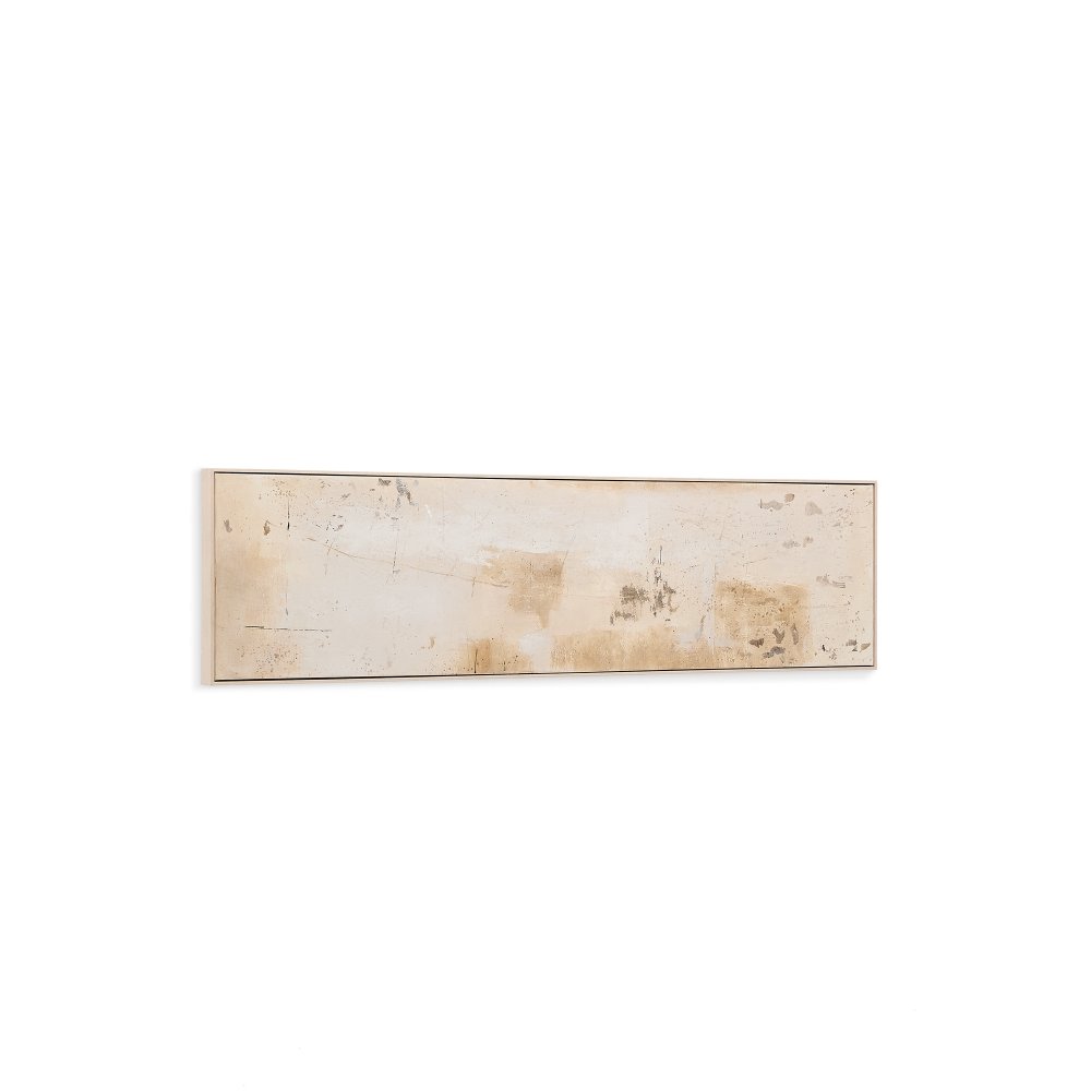 Silpa темно-бежевая абстрактная картина, 182 x 47 см