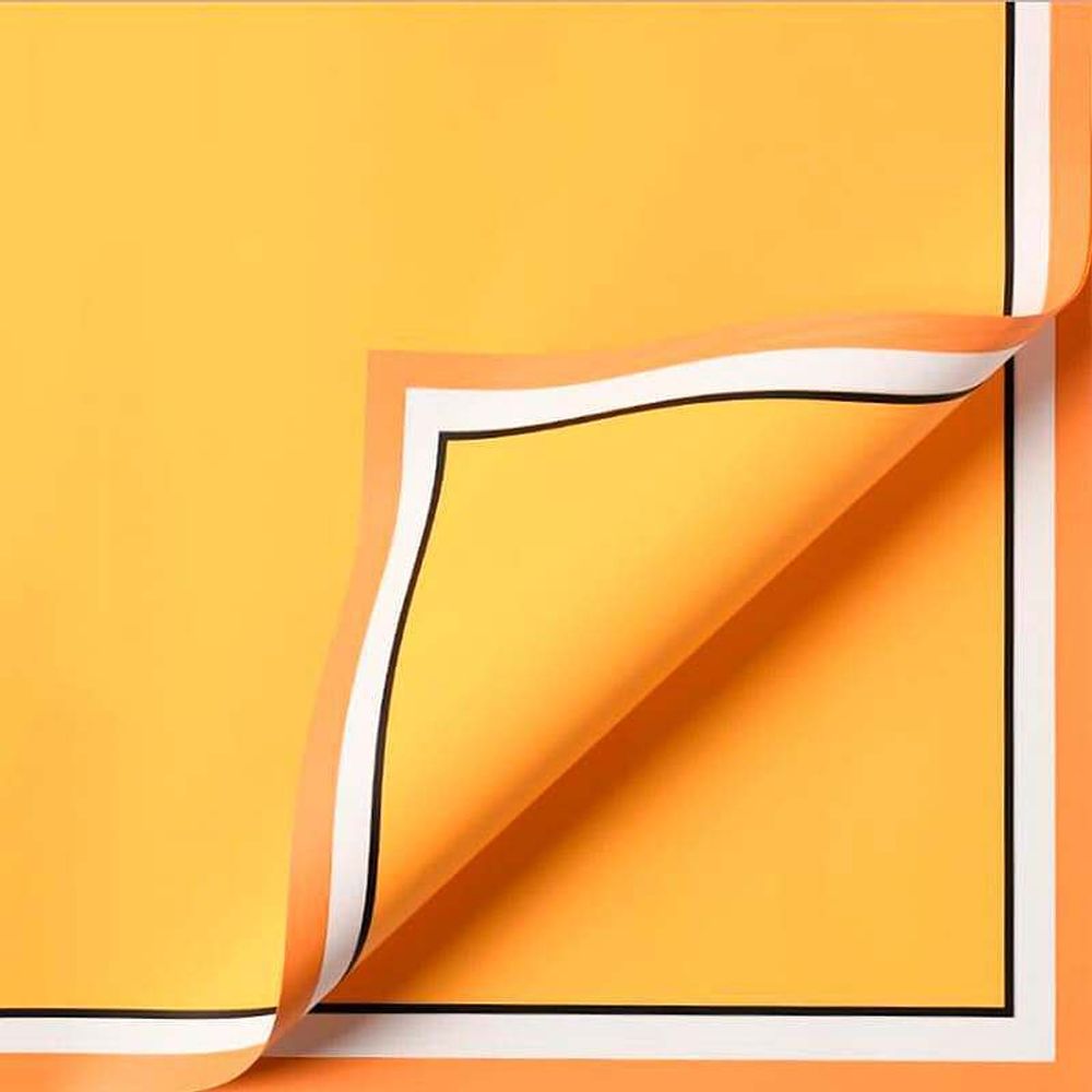 ЛИСТ Двойной кант 58*58/20шт ОРАНЖ