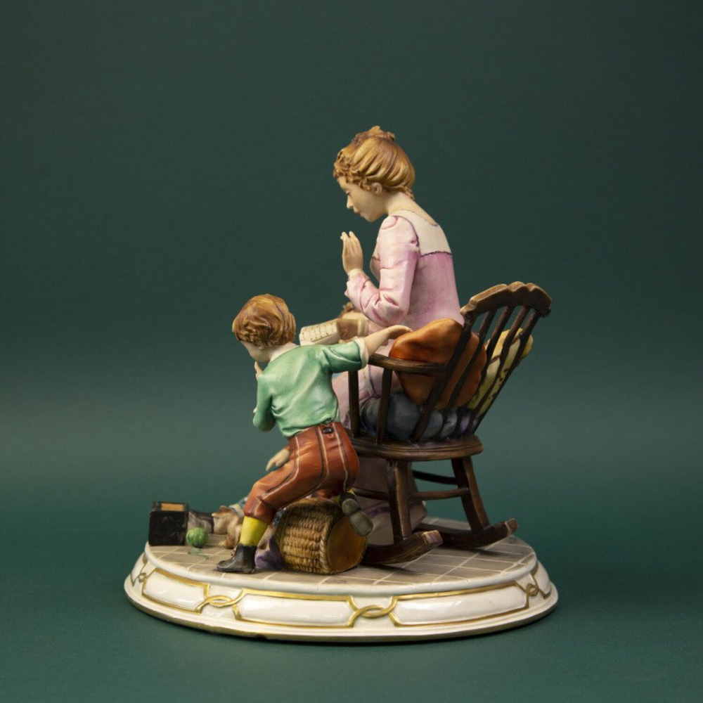 Винтаж: Фарфоровая мануфактура Capodimonte. «Интересный рассказ»