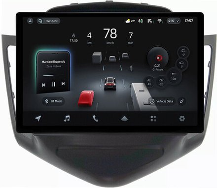 Магнитола для Chevrolet Cruze 1 2009-2012 (рамка черная) - Teyes CC4-PRO монитор 13" 2K QLED на Android 13, Snapdragon 778G, 8+128, AI, CarPlay, DSP, 4G SIM-слот