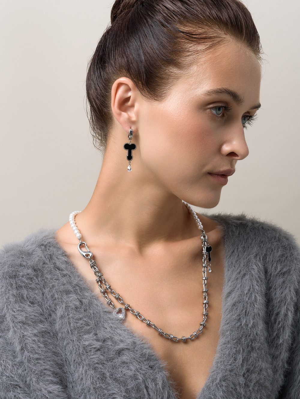 Серьги "Love Or Sex" Black