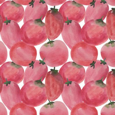 Красные спелые помидоры на белом фоне