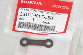 33101-K1T-J50. PLATE, HEADLIGHT UNIT. Honda