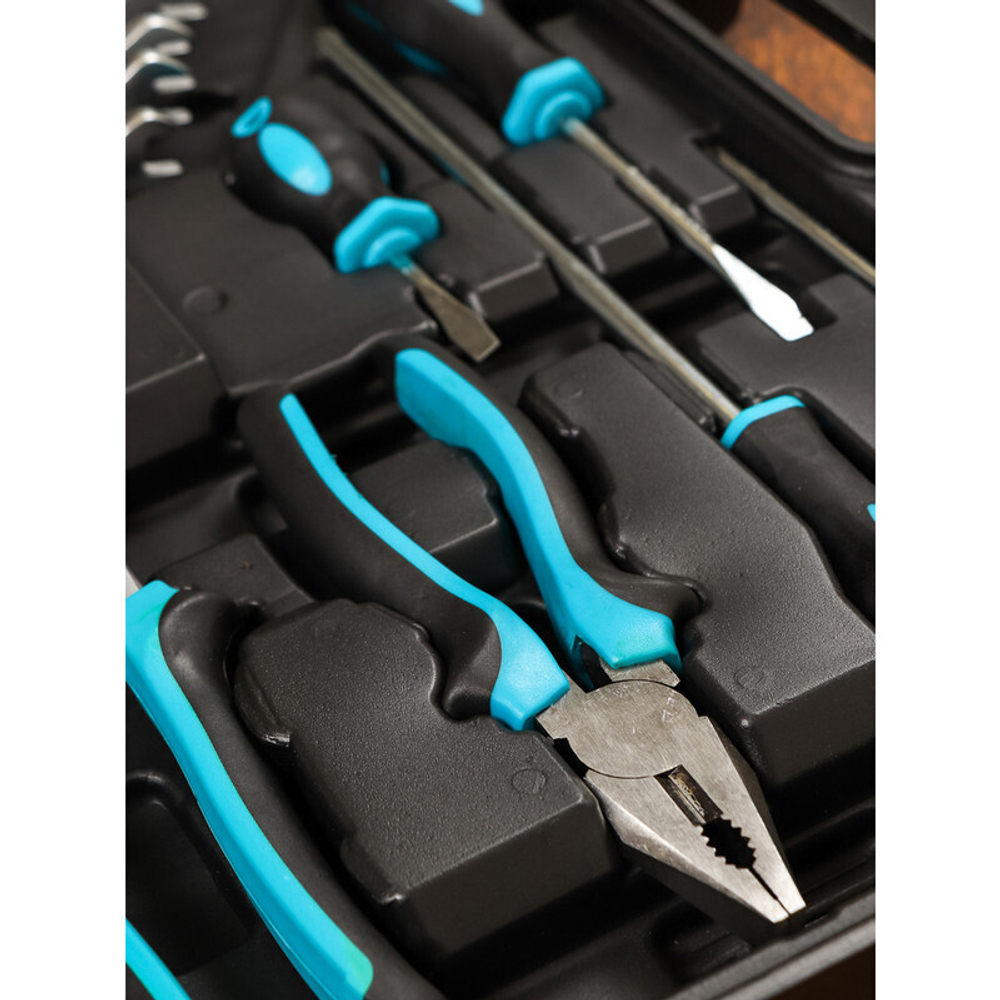 Набор слесарных инструментов Bartex, 1/2", 1/4", CrV сталь, кейс, 76 пр, шт