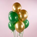 Шар (12''/30 см) Золото, хром, 50 шт.