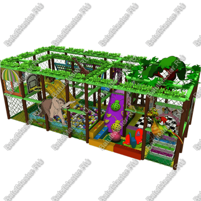 Детский игровой лабиринт "Праздник джунглей" HAS-SH32-02