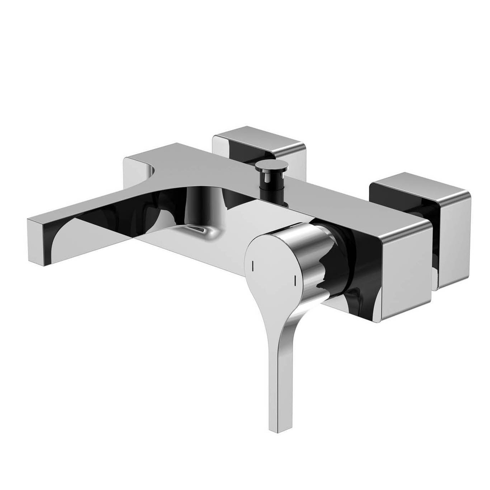 Steinberg Серия 210 Смеситель однорычажный для ванны/душа 1/2" с керамическим картриджем, с переключателем, с защитой от обратного потока, хром 210 1100