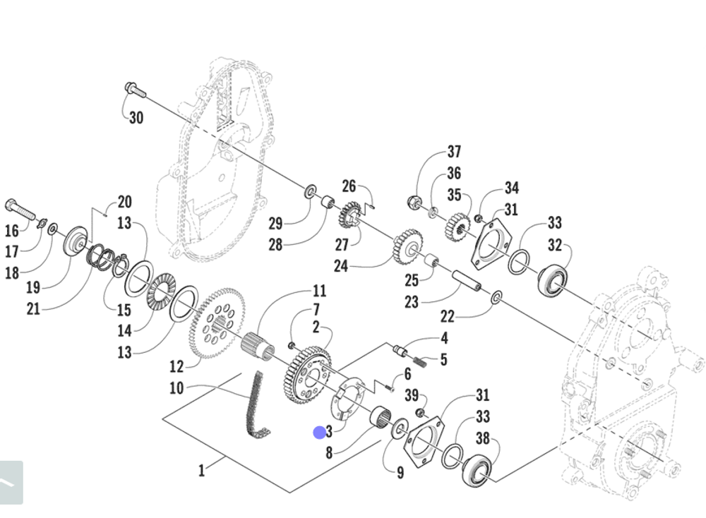 Упорная пластина пальцев для снегоходов Arctic Cat 0602-144