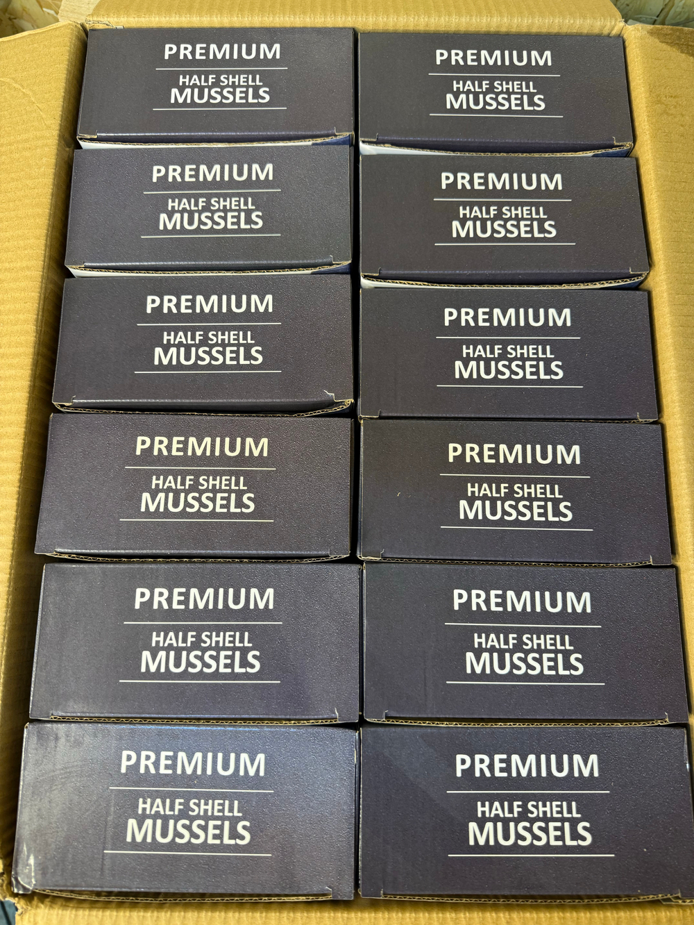 Мидии Киви на пол раковины 1кг