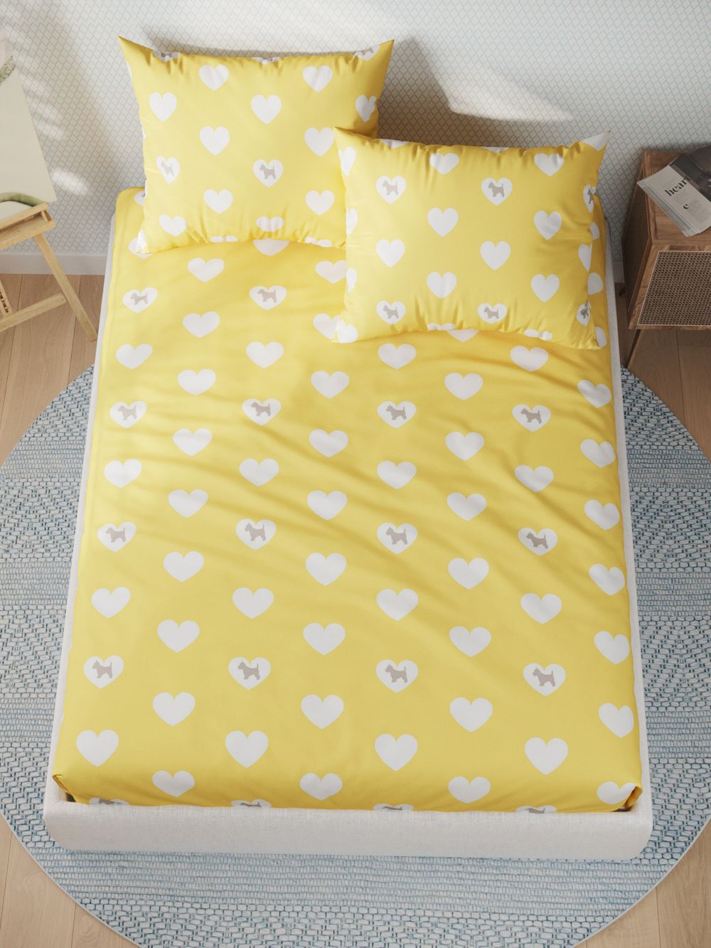 Постельное белье перкаль Сказка "Жизель" 1,5-сп Наволочка 50х70 см 1 шт Простынь 150x215 см Пододеяльник 145x215 см