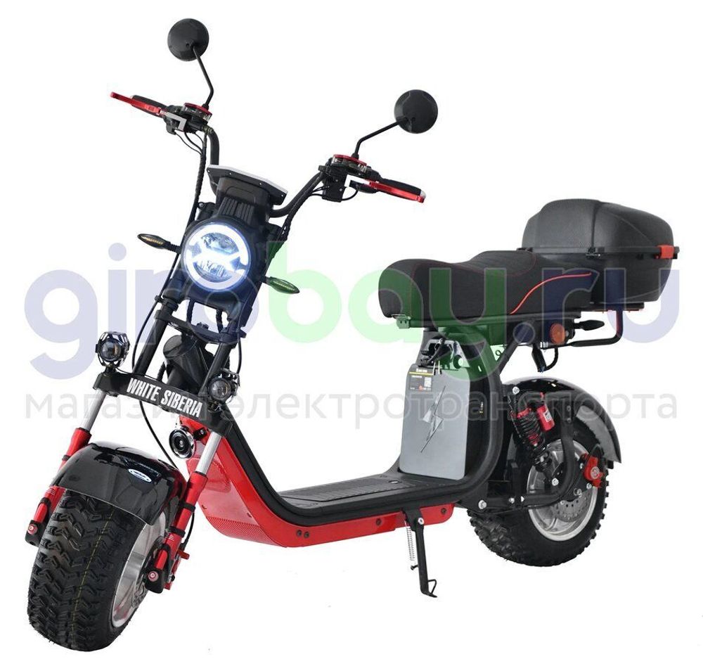 Электроскутер CityCoco WHITE SIBERIA PRO 2500w (Черный) фото 1 фото №6