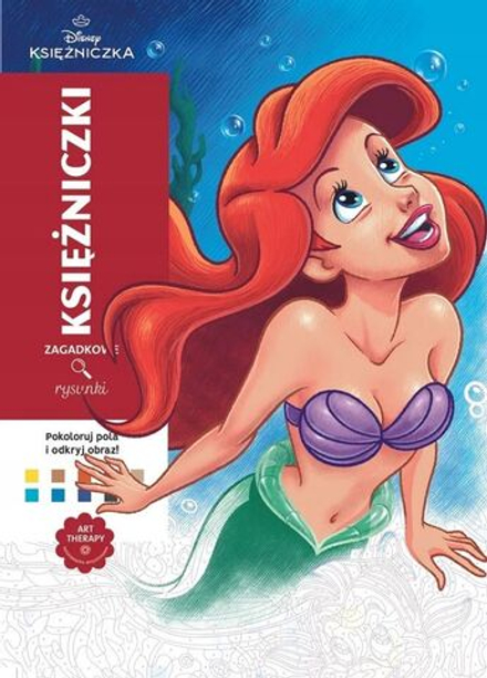 Раскраска по номерам Coloriages mystres Disney - официальное польское издание. Русалочка.