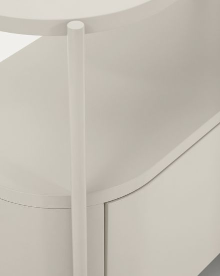 Тумба для ванной Arely из белой стали и белого лака