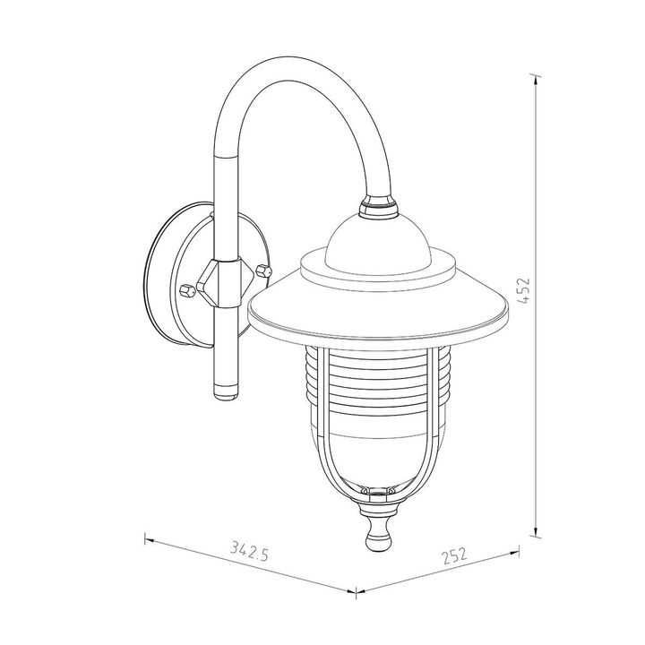 Уличный настенный светильник Escada 30010W/01