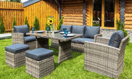 Обеденный комплект ROYAL FAMILY ZOYA серый