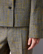 Жакет из шелка и вискозы Боттега Венета желтый/синий