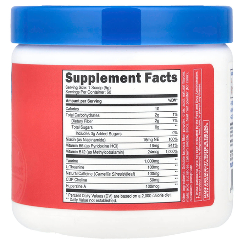 Nutricost, Energy, Clean Energy, порошок, клубника и киви, 300 г (10,7 унции)