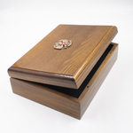 Шкатулка средняя лак с Гербом