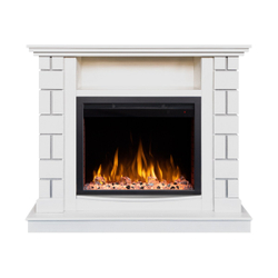 Электрокамин RealFlame Edward WT молочный с очагом Saphir 25,5