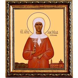 Александра Устюхина мученица. Икона на холсте.