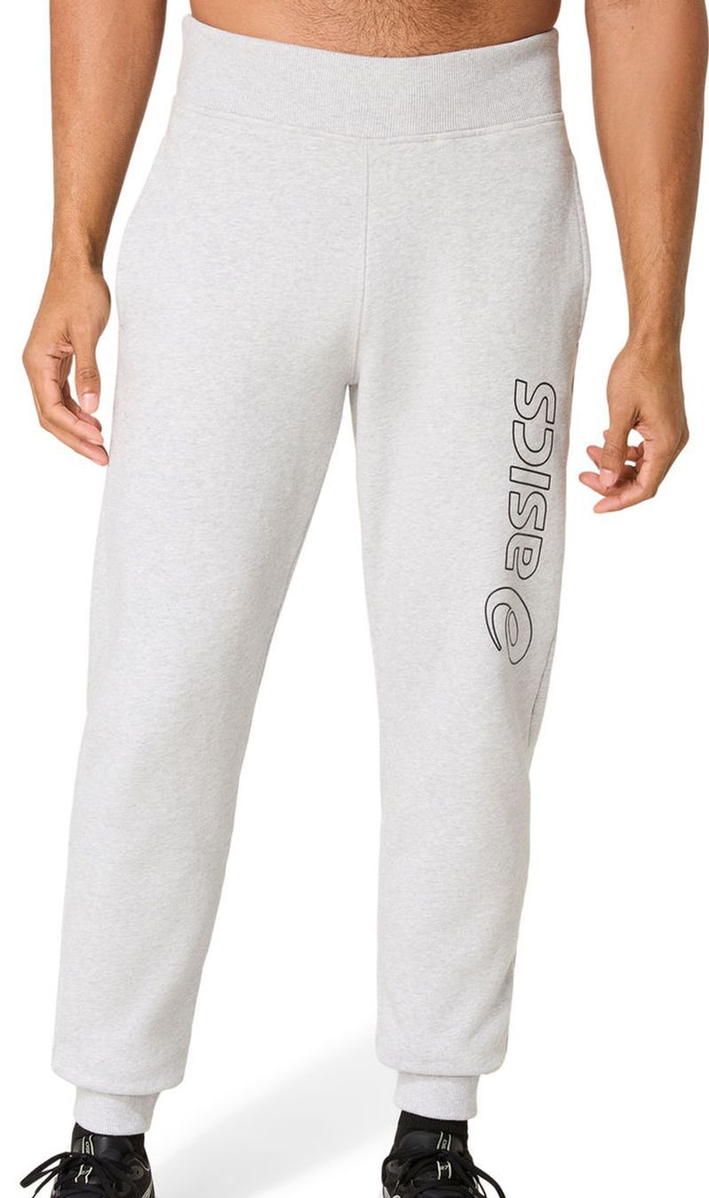 Теннисные брюки Asics Logo - light grey heather