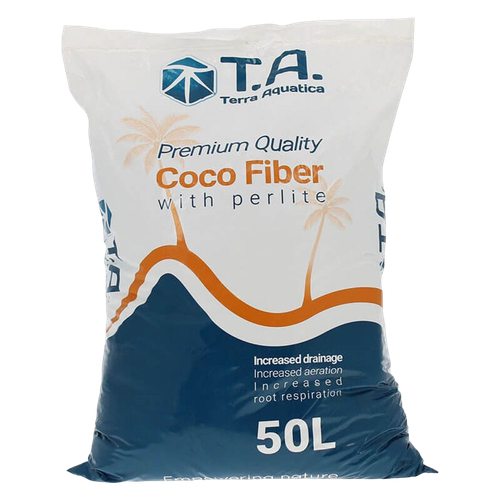 Кокосовый субстрат GHE (Terra Aquatica) кокос Coco Fiber CocoTek  PX (с перлитом) 50 л.