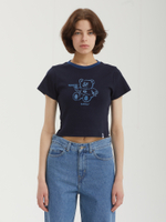 Женская Футболка Badbear Ringer Slim Navy