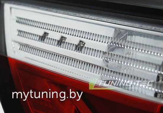 Задние фонари BMW E60 07-10 red white led bar