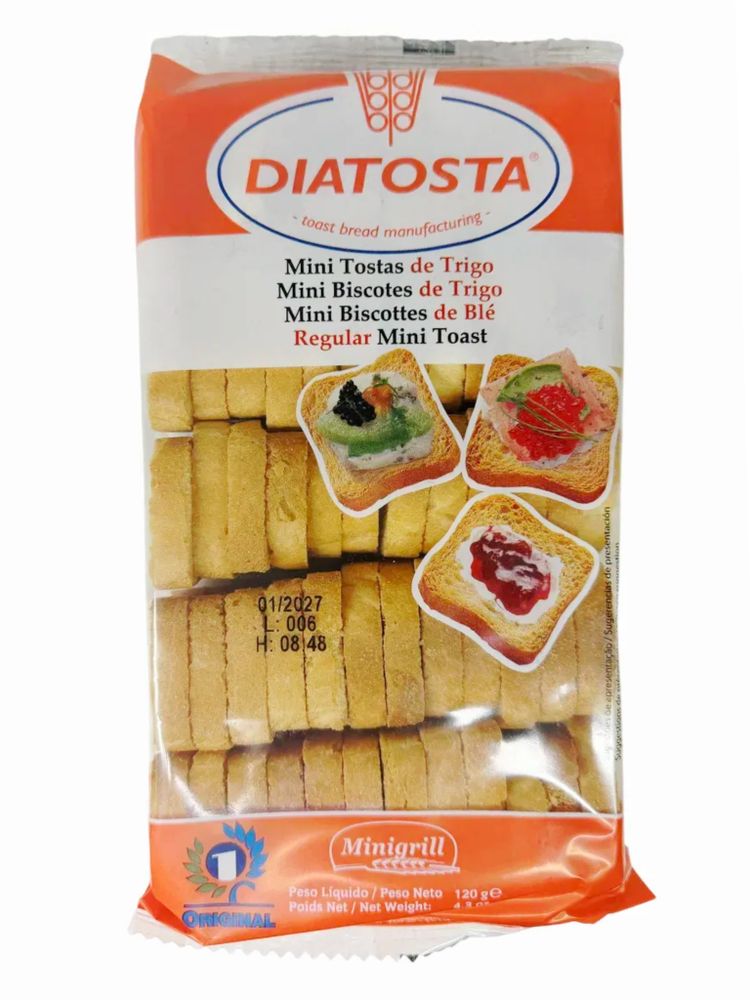 Мини-тосты пшеничные Diatosta Regular Mini 120 г