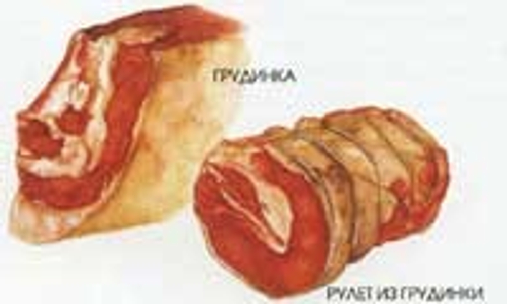 Мясо говядины - грудинка