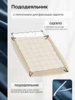 КПБ Однотонный Сатин Элитный на резинке OCER017, Евро, 4 наволочки, простынь 180*200*30