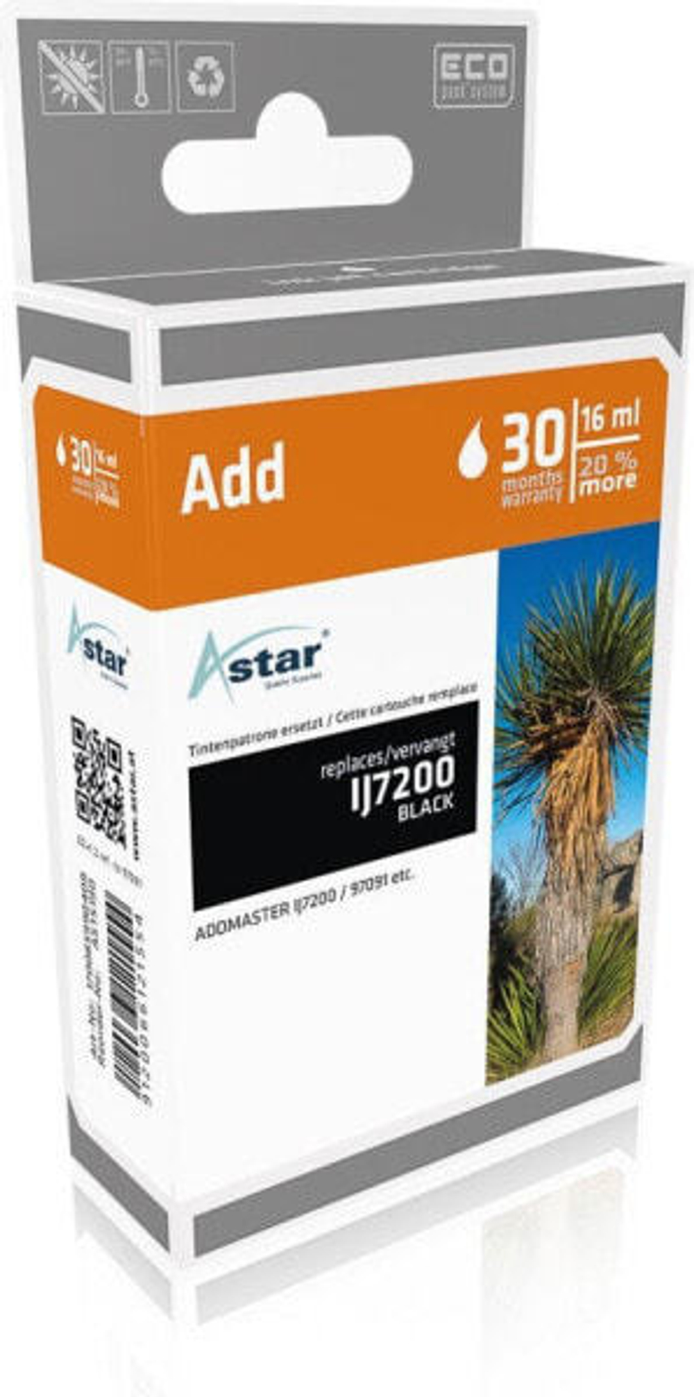 Картридж струйный черный 1 шт Astar AS15190