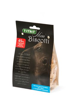 Titbit Mini Biscotti печенье для собак с говядиной и овощами 200 г