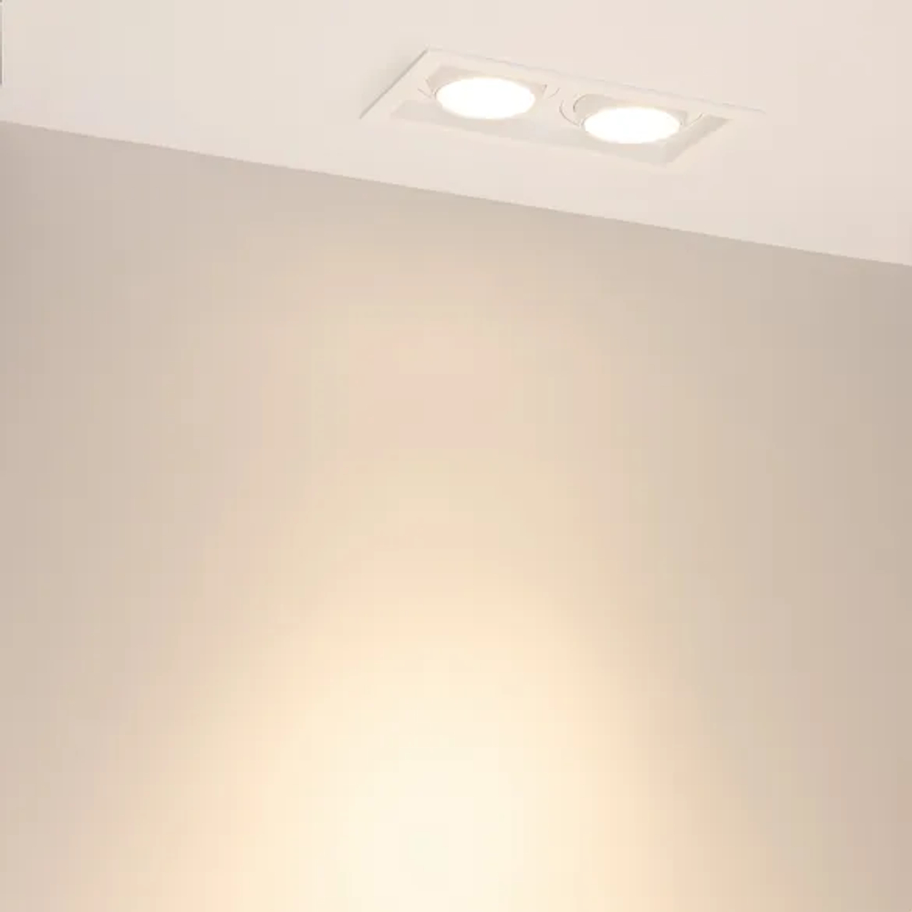 Светильник MS-VORTEX-BUILT-S210x117-2x20W Warm3000 (WH-WH, 40 deg, 230V) (Arlight, IP20 Металл, 5 лет) 057763