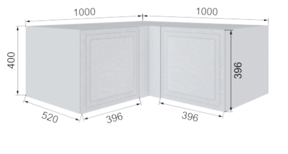 Антресоль Бруклин АУП400